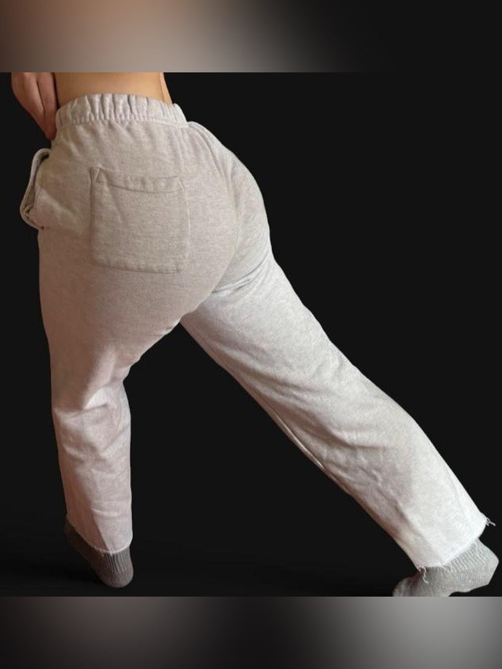 Grey Champion Raw-Hem Back Pocket Sweatpants
